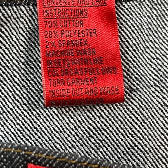 V Cristina Denim Suit-Lace Detail and Jeweled Buttons. - Picture 15 of 16